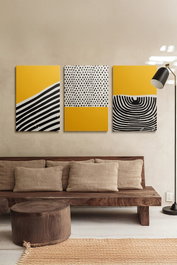 Wallity Ersycnvs19 Set de 3 Pinturas Decorativas en Lienzo 50 x 70 cm